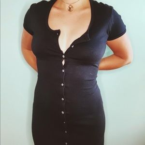 Button Down T-Shirt Style Dress